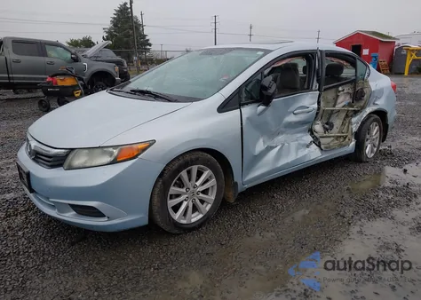 2012 Honda Civic Ex-L z USA, uszkodzony, nr VIN 2HGFB2F94CH555489